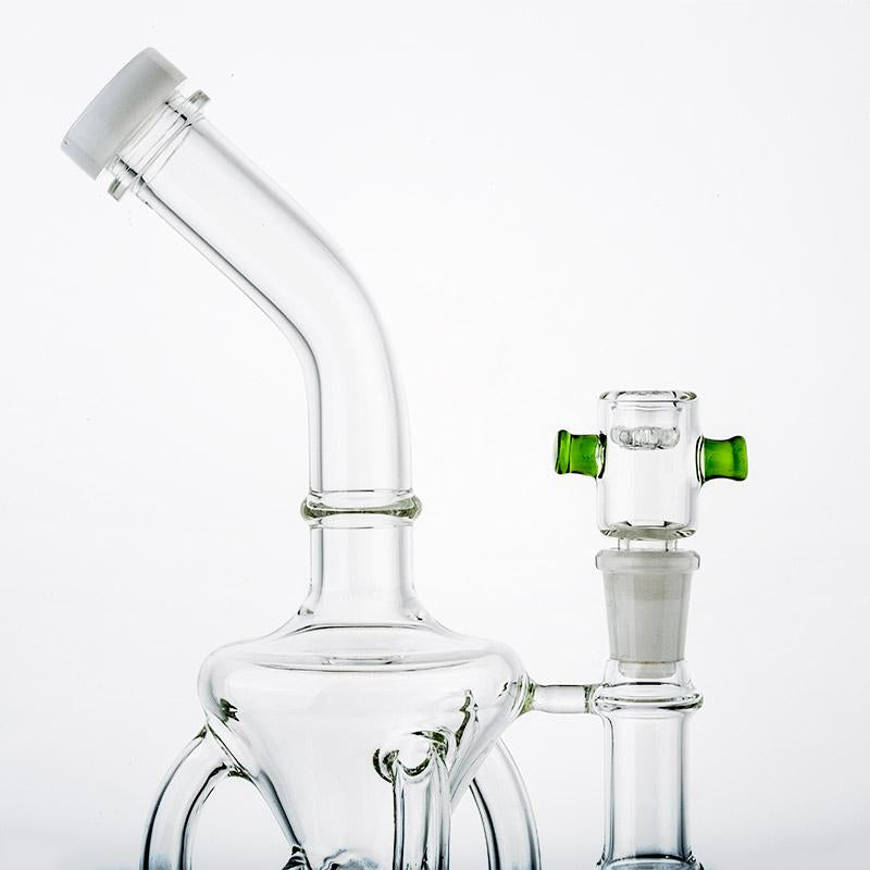 14mm Male Bong Bowl With Green Handles