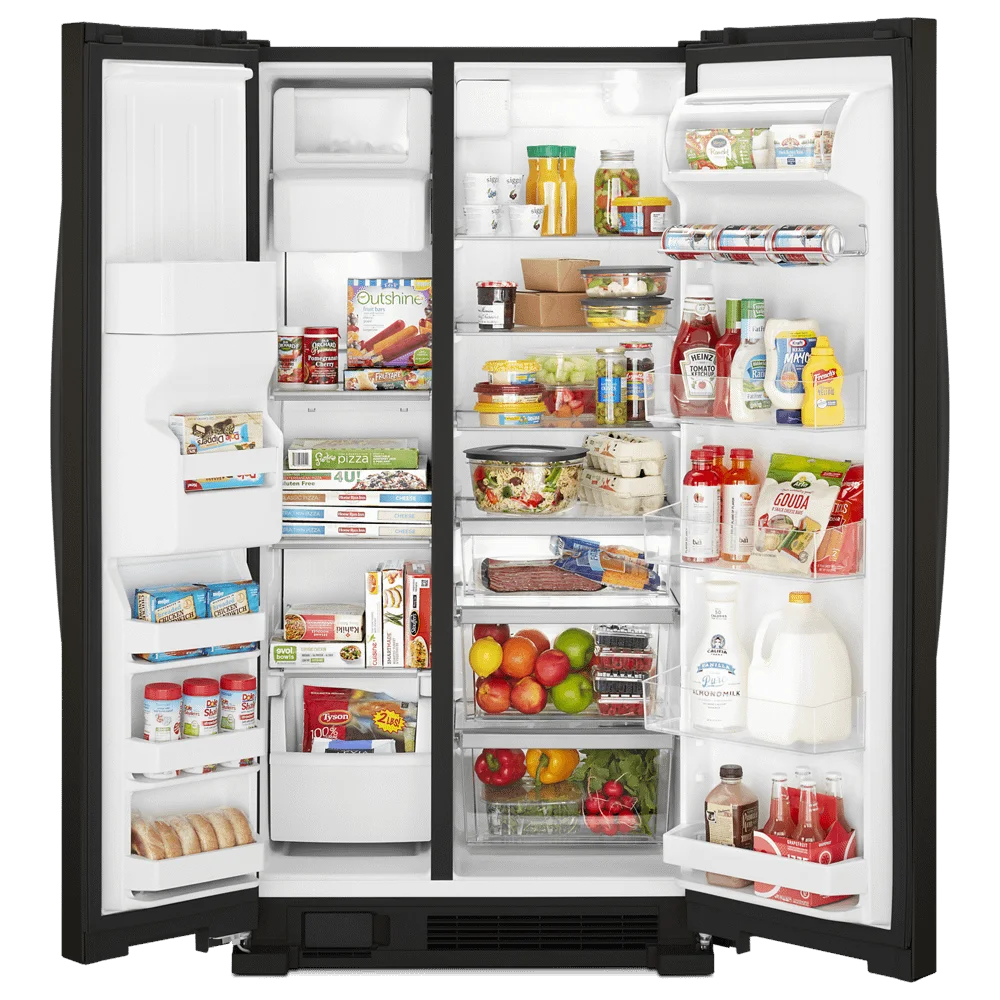 WHIRLPOOL WRS321SDHV side by side freestanding refrigerator