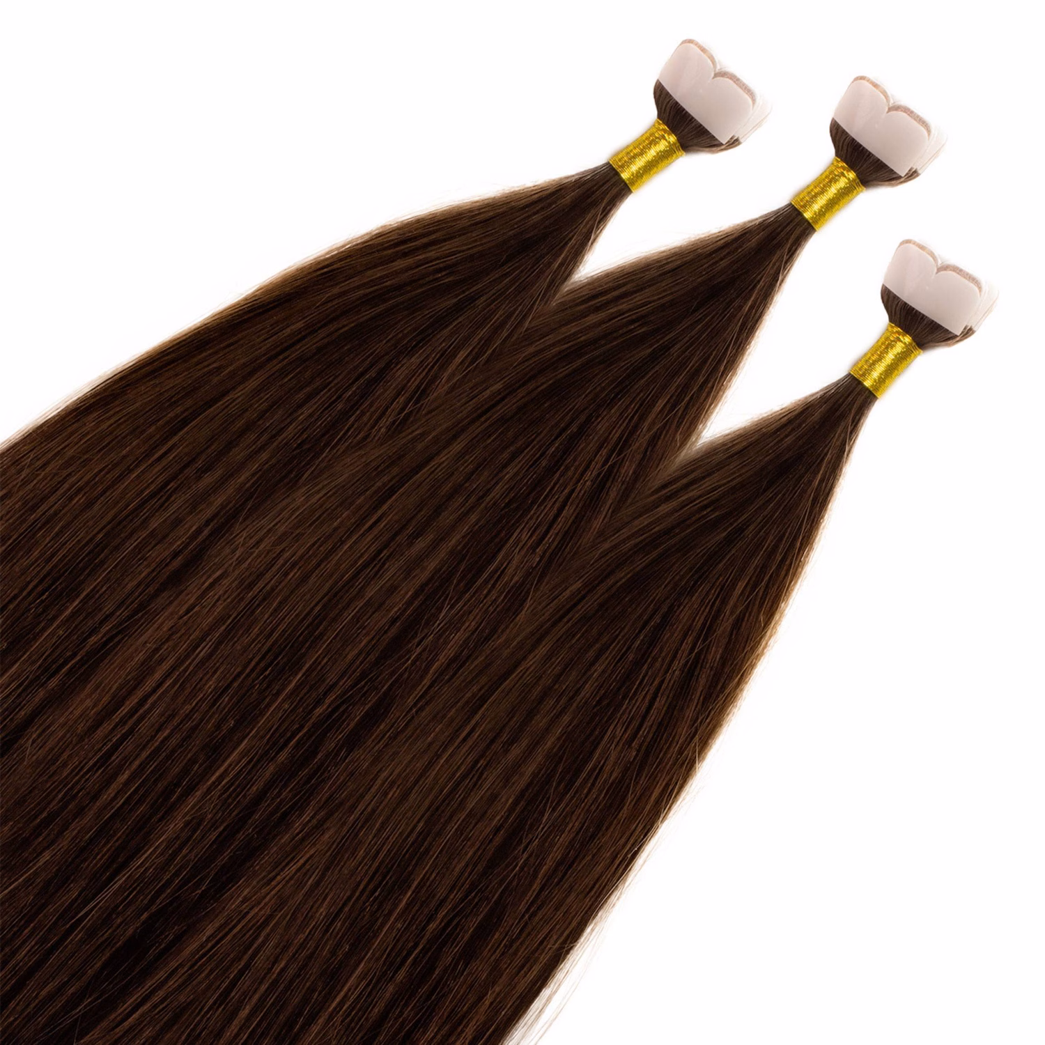 Mini Tape Extensions Premium Echthaar #6/3 Dunkelblond Gold