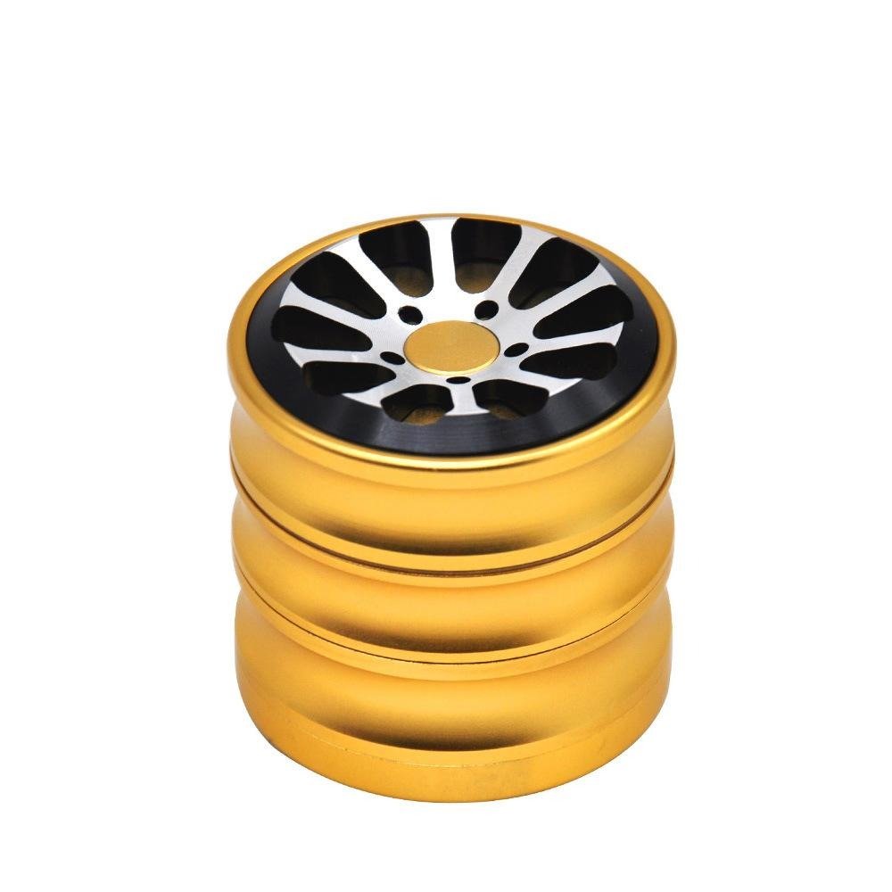 Wheel Aluminum Alloy Weed Grinder 4 Layer