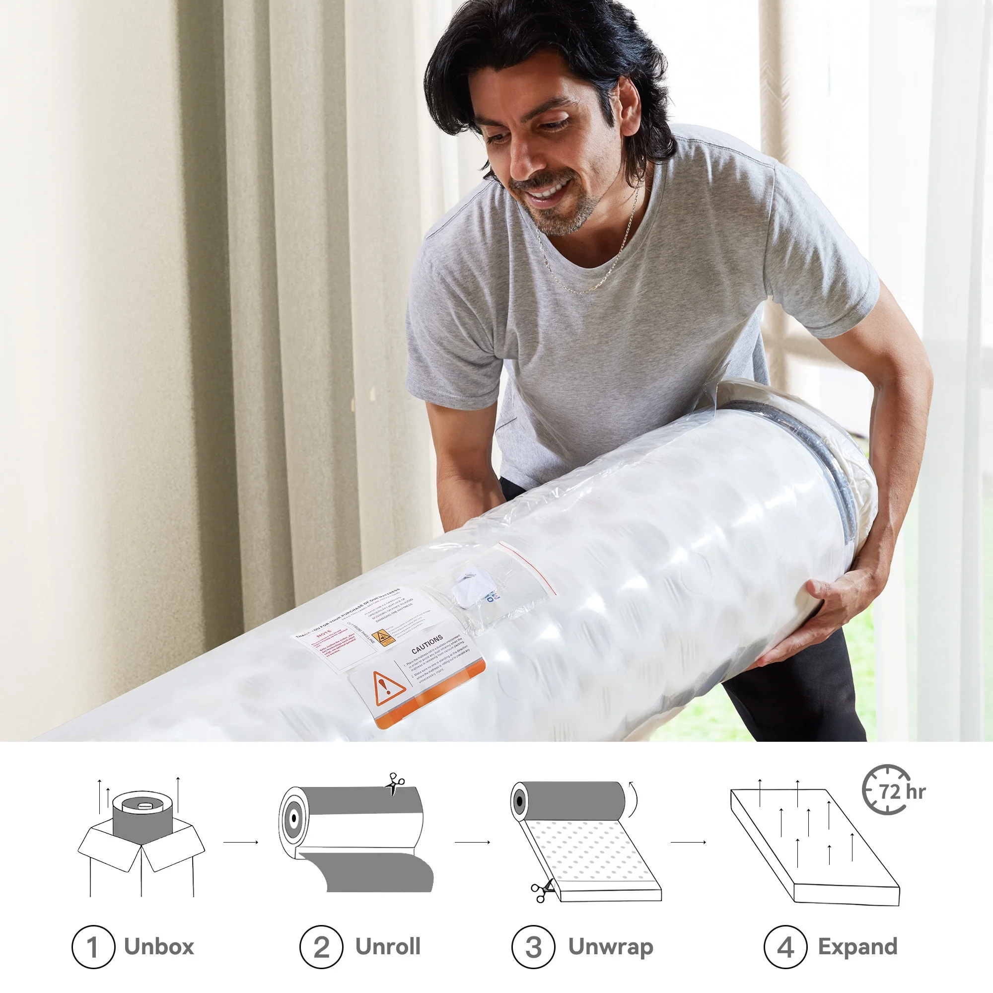 Twin Size Mattress-8 Inch Medium Firm Hybrid Mattress with Cooling Gel Memory Foam
