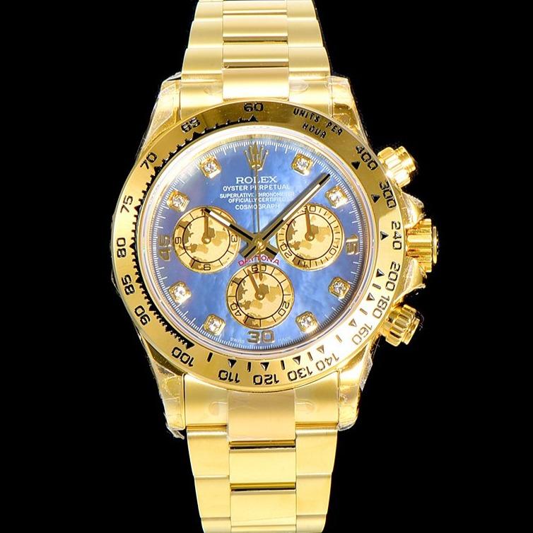 Rolex Watch DAYTONA CUSTOM GOLD BLUE MOP DIAL Watch