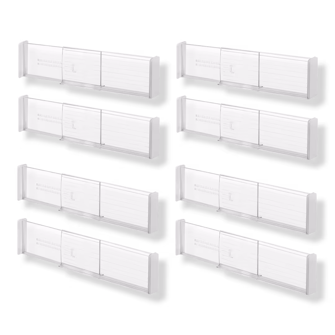 iDesign  Plastic Adjustable Deep Drawer Dividers