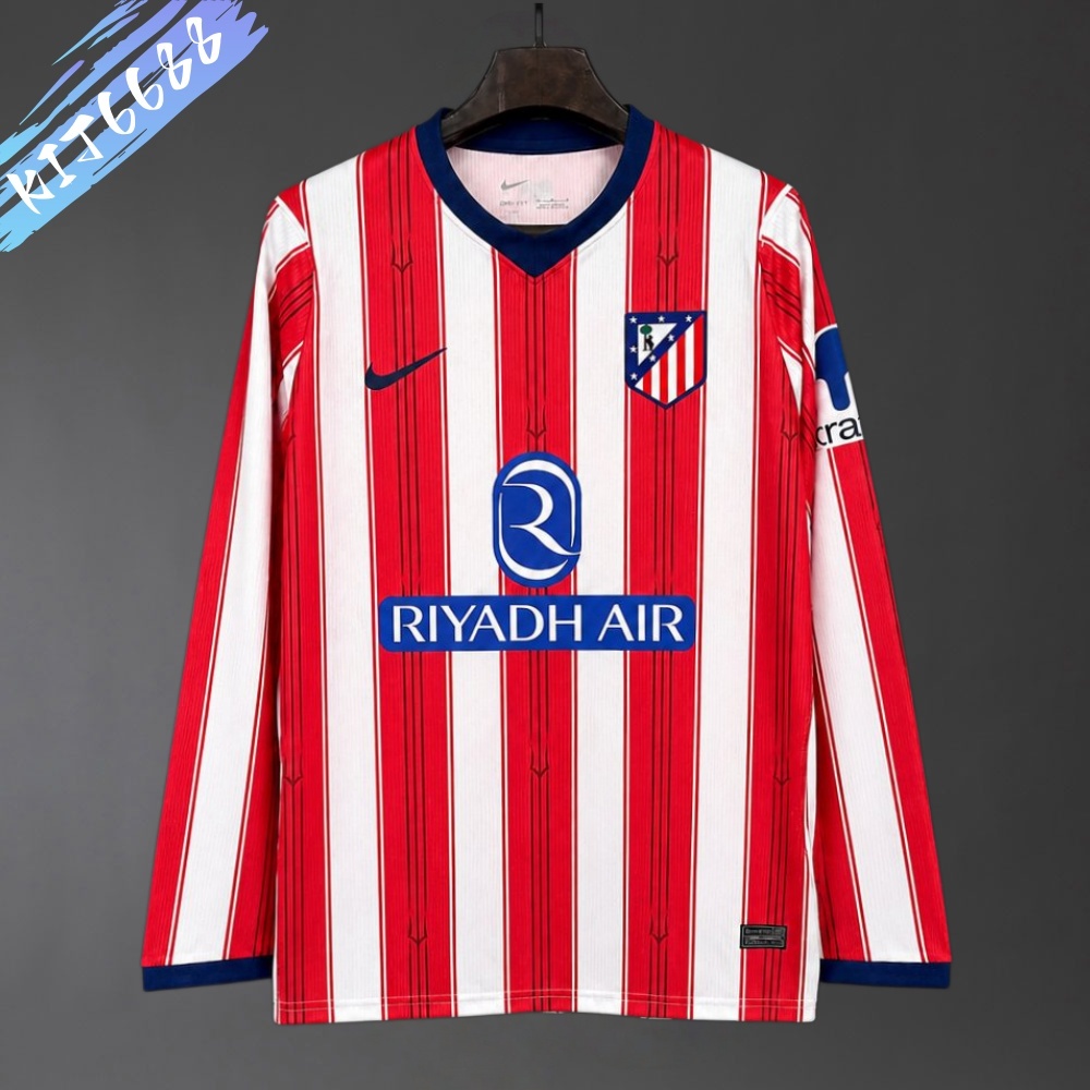 2026/2027 Atletico Madrid home Long sleeves Football Shirt (Fan version）