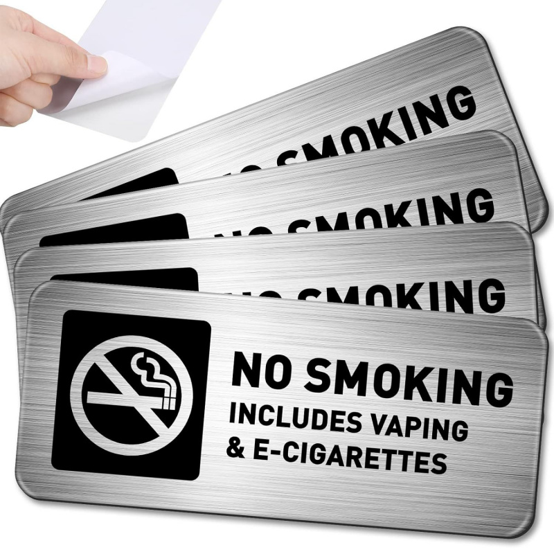 No-smoking sign, aluminum warning sign 7 x 3 inches, NO SMOKING SIGN Amazon
