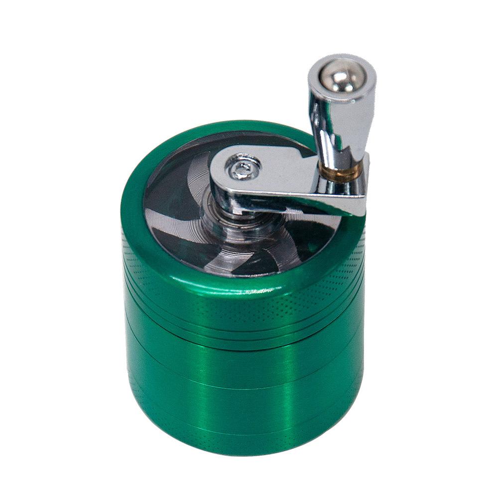 Zinc Alloy 4 Layer Crank Herb Grinder