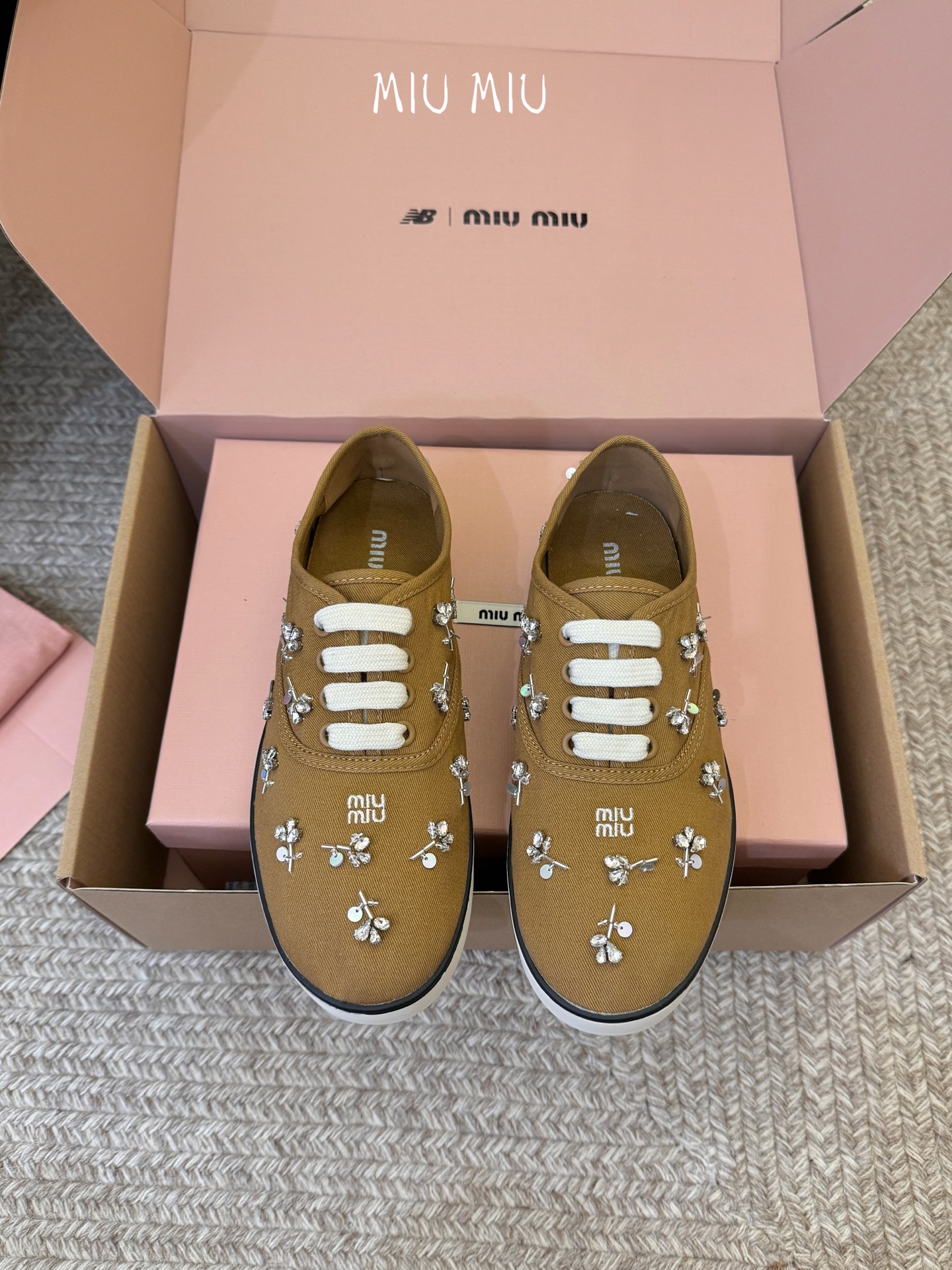 Miu Miu Embroidered Women Sneakers