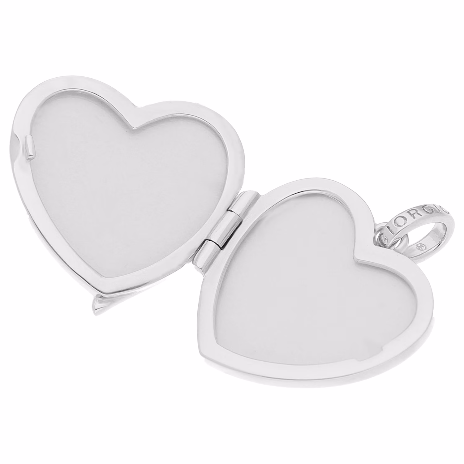Anhänger Medaillon Herz mit Flügel, Silber 925