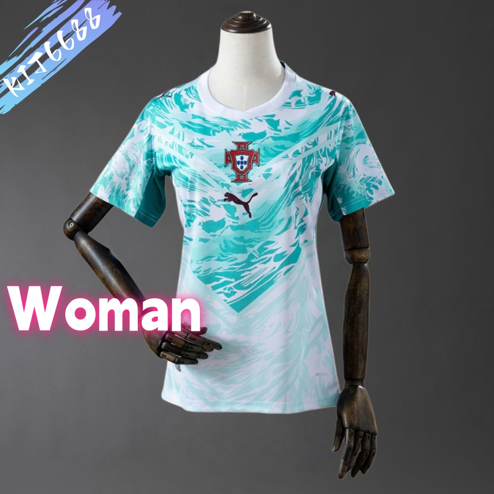 2627 Portugal Away Woman Football Shirt