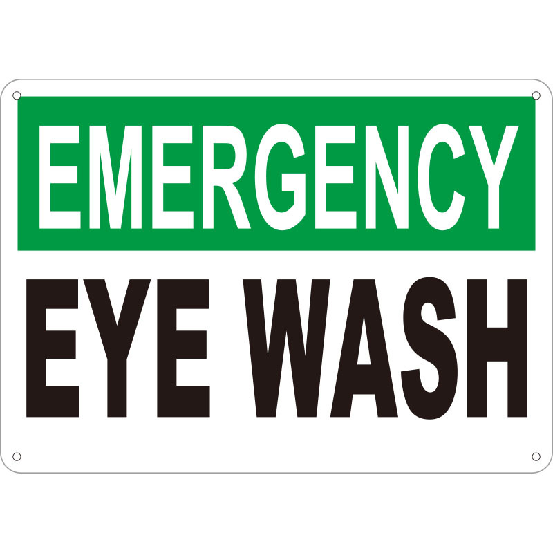 Eye Wash Station Sign Reflective Emergency Eye Wash Station Sign OSHA Safety Sign
