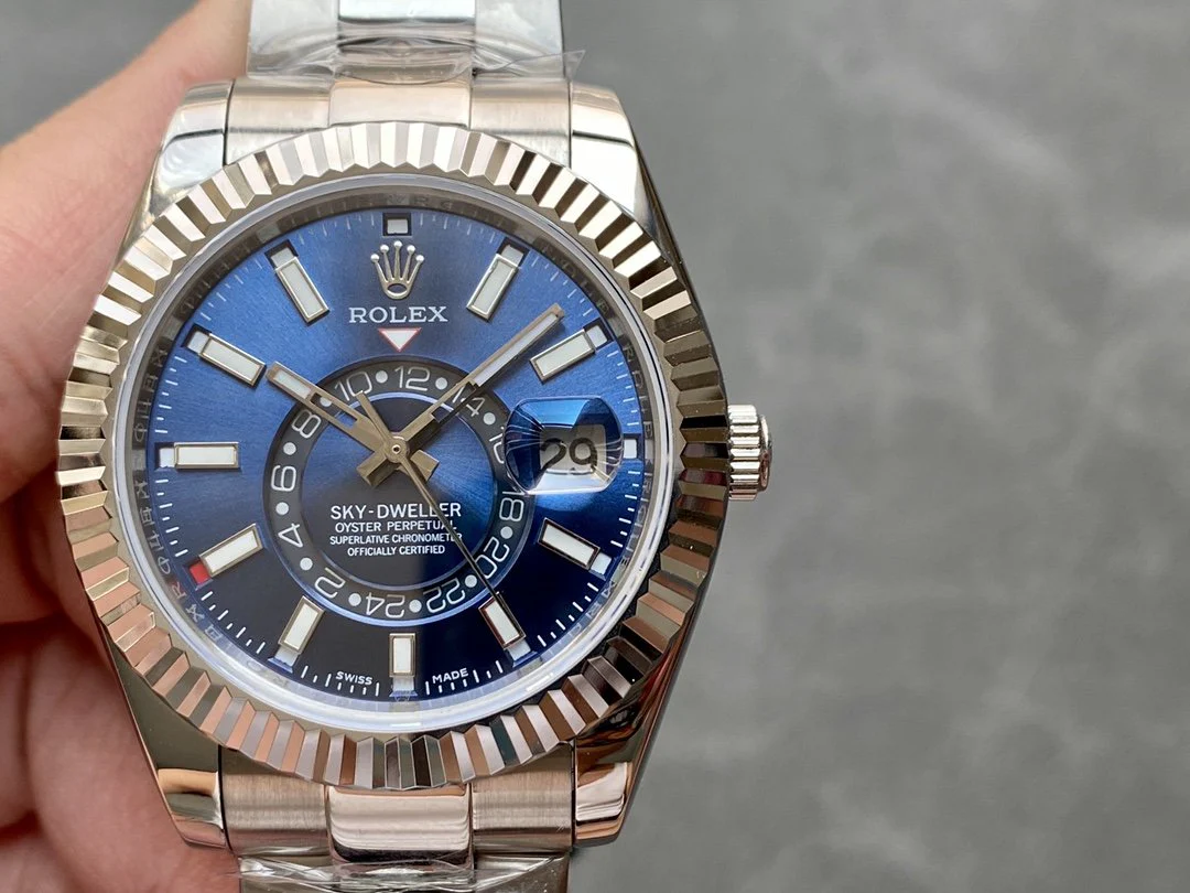 Rolex Watch SKY-DWELLER 42 STEEL BLUE DIAL OYSTER BRACELET