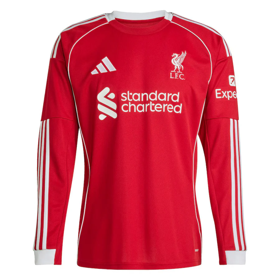 Liverpool Long Sleeve Home Jersey Men 2025 2026