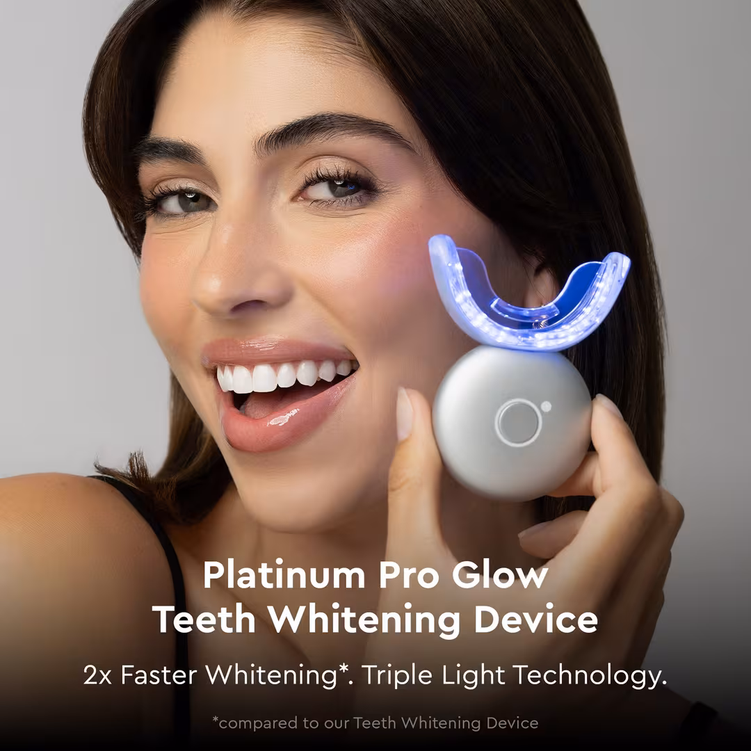 Moon  Platinum Pro Glow LED Teeth Whitening Device Triple Light