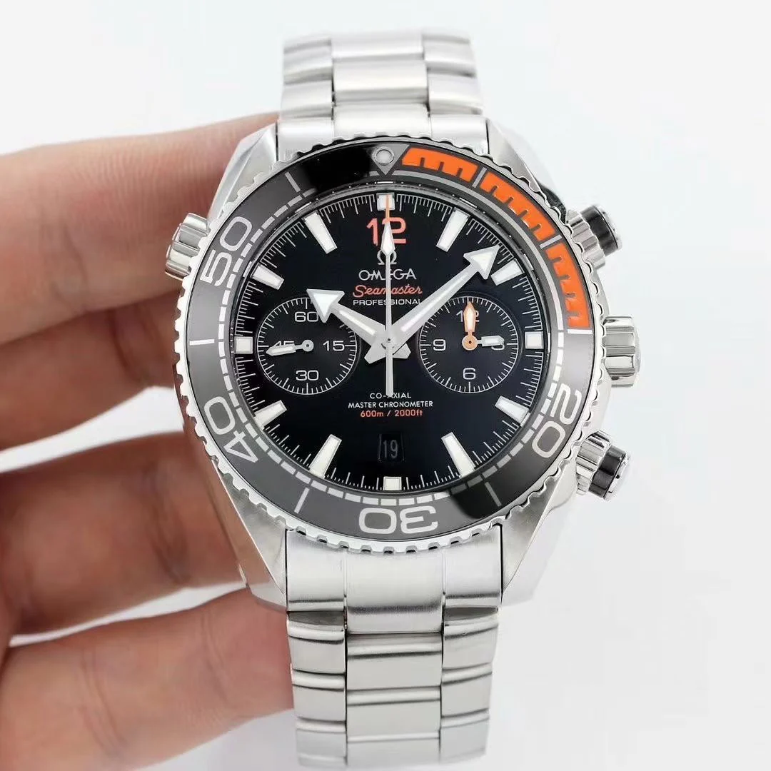 Omega Watch SEAMASTER PLANET OCEAN 600 CHRONOGRAPH ORANGE BLACK DIAL