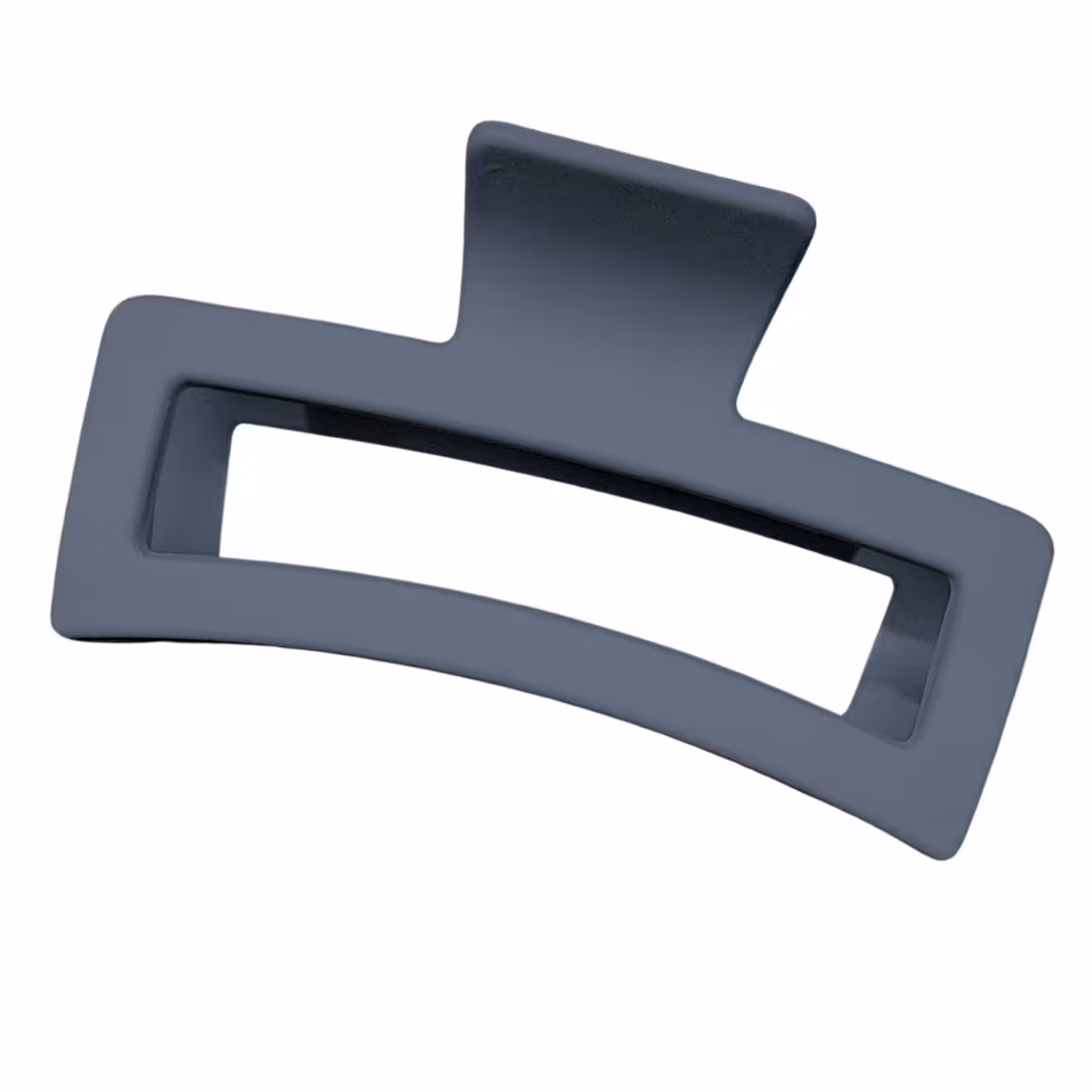 Pink Pewter  Rectangle Oversized Claw Hair Clip - 3 Pack