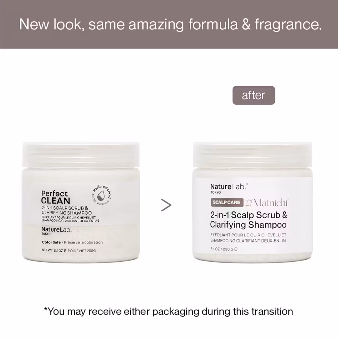 NatureLab. Tokyo  Perfect Clean 2-In-1 Scalp Scrub & Clarifying Shampoo