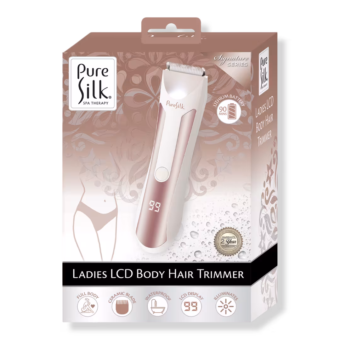 Pure Silk  Rechargeable Body Hair Trimmer with 4 Guide Combs