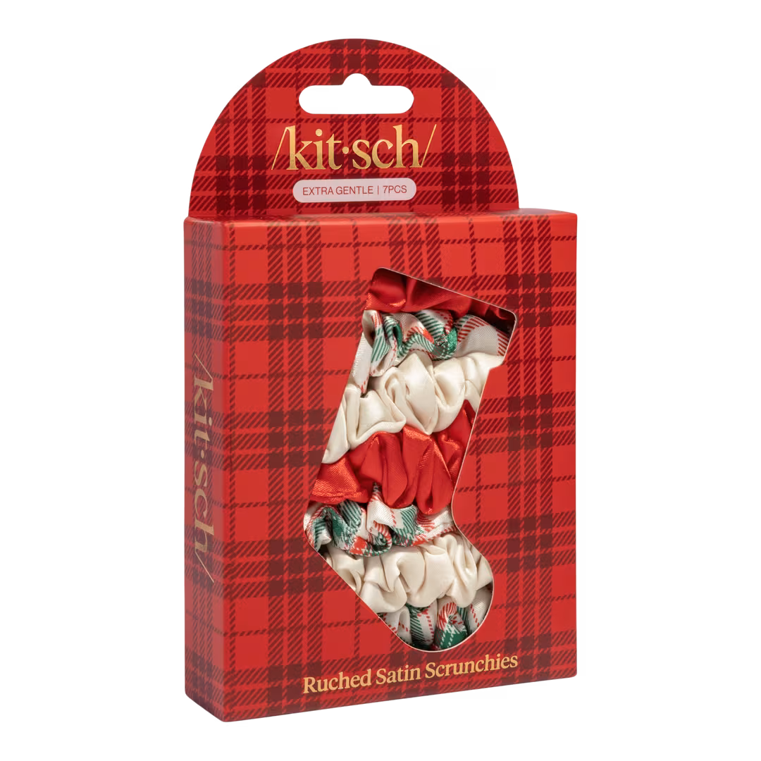 Kitsch  Ruched Satin Scrunchies