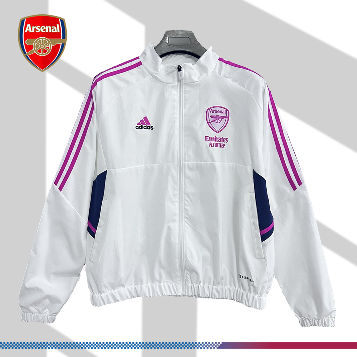 2025/2026 Arsenal embroidered football windbreaker