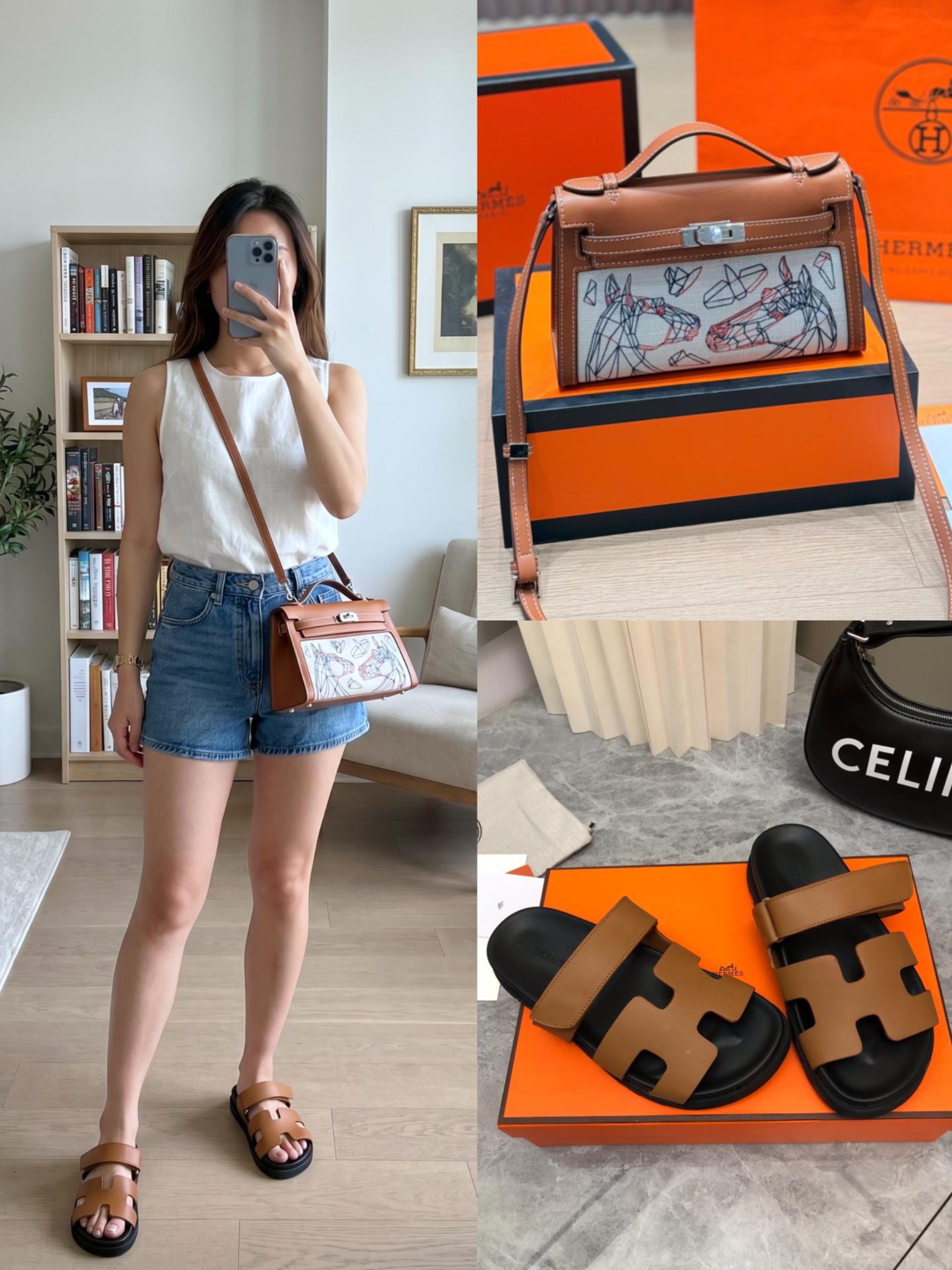 Hermès Shoes & Bag Set