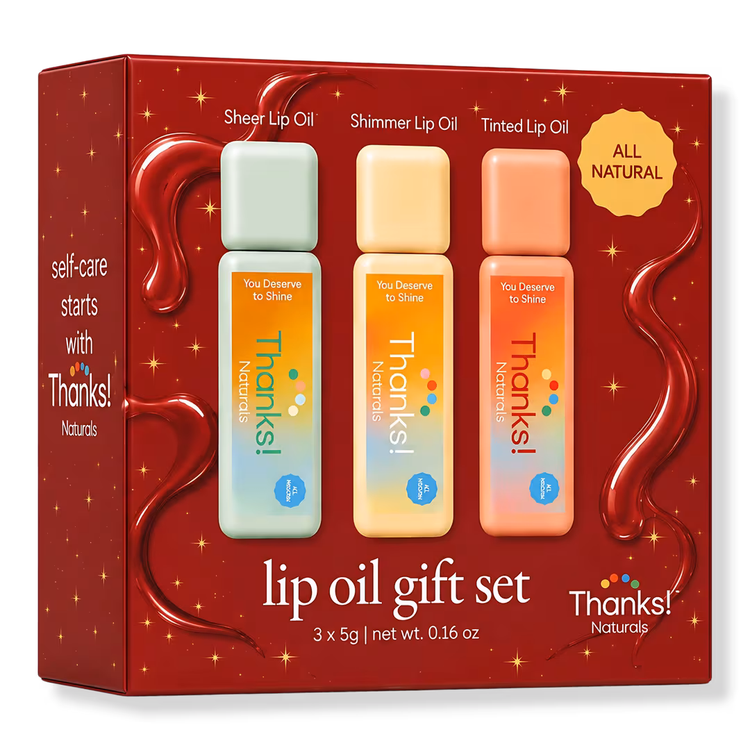 Thanks! Naturals  Holiday Lip Oil Gift Set