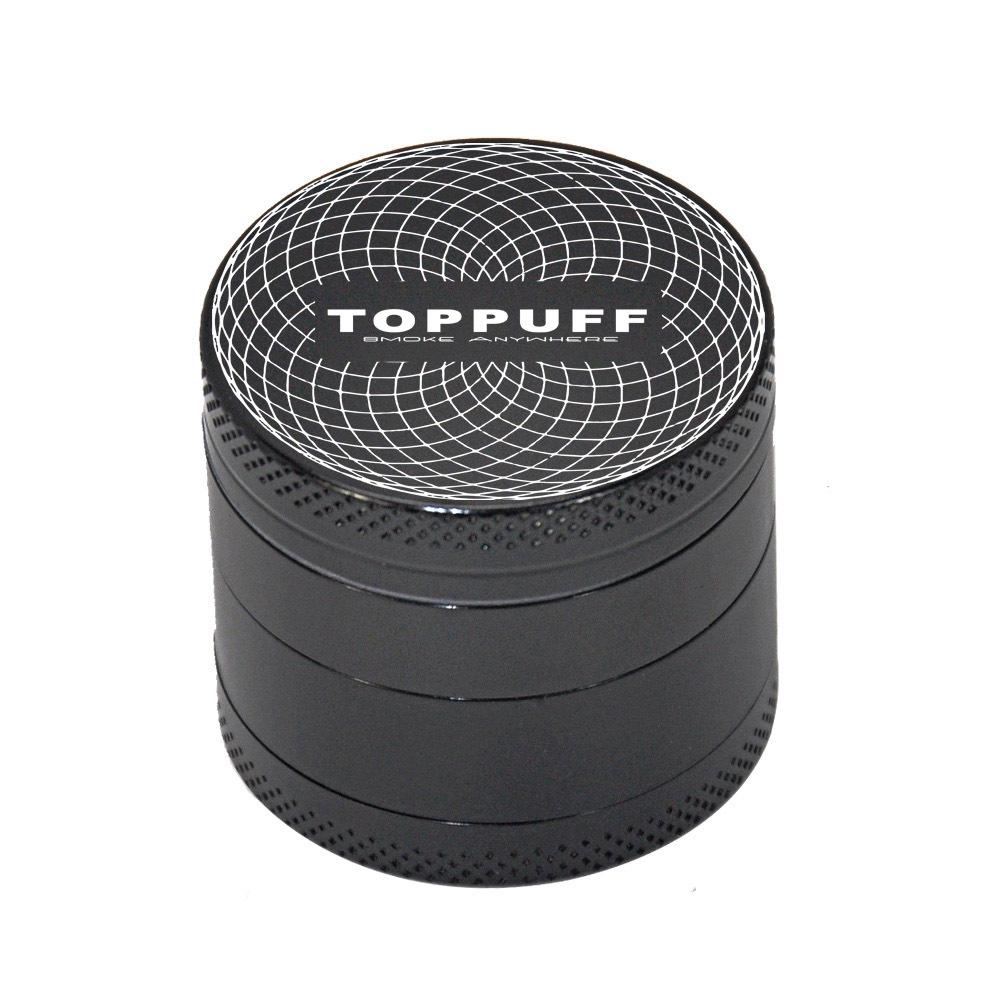 Zinc Alloy Black 4 Layer Weed Grinder