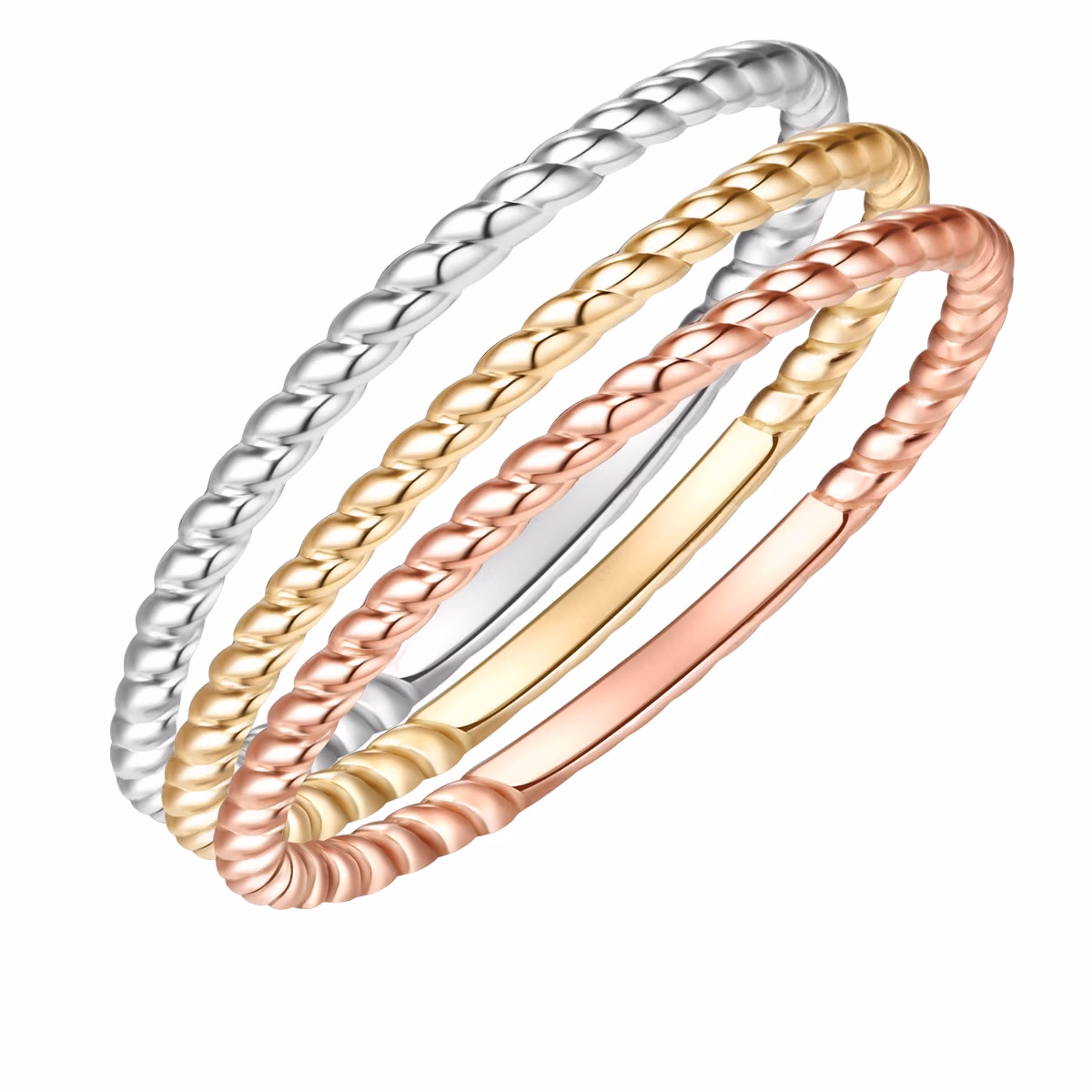 Ring Sterling Silber in Silber/Gelbgold/Roségold