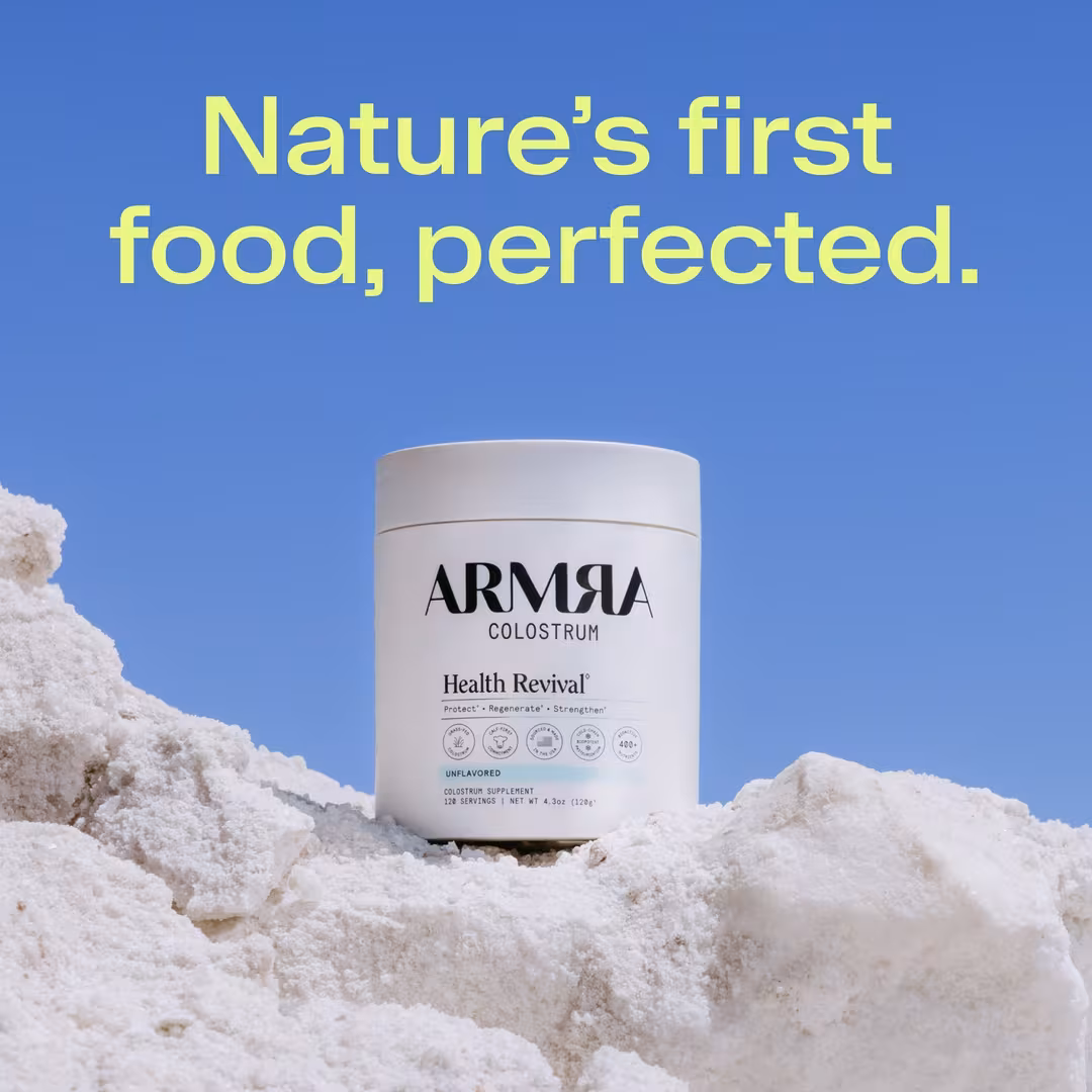 ARMRA Colostrum  Health Revival Unflavored Jar