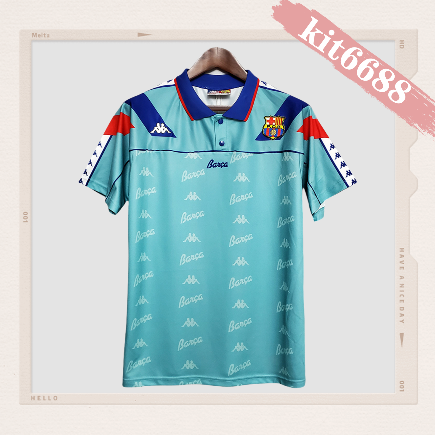 1992/1995 Barcelona Away Retro Football Shirt