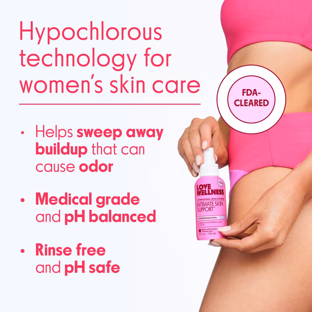 Love Wellness  Intimate Skin Support: Antimicrobial Skin Cleanser