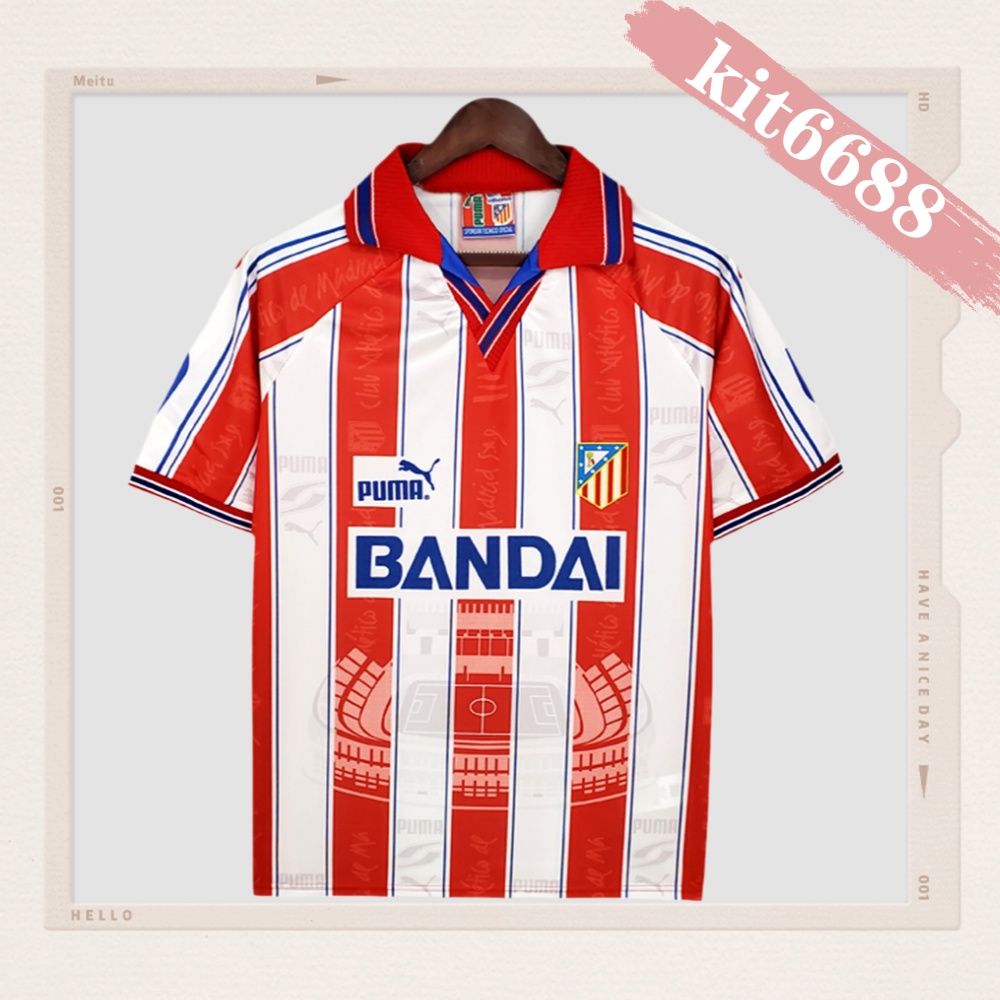 1996/1997 Atletico Madrid Home Retro Football Shirt