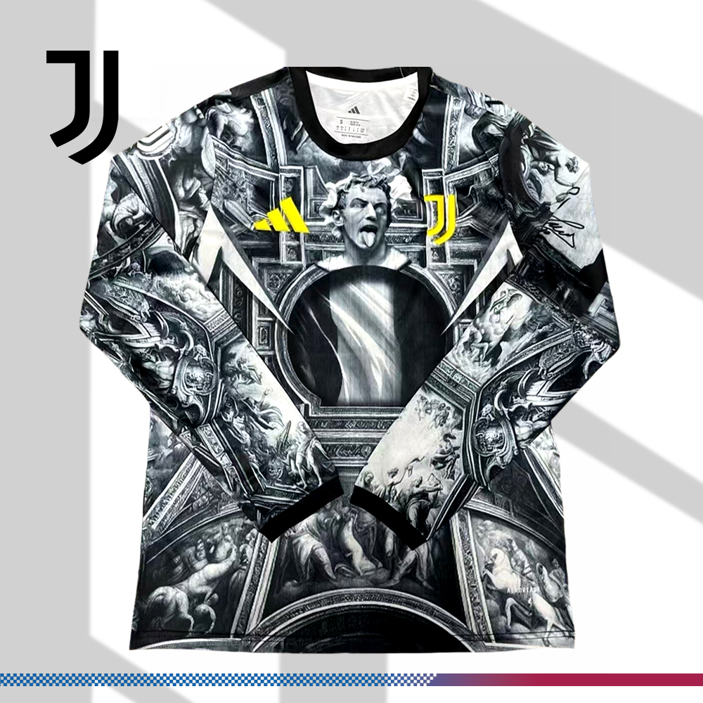 2025/2026 Juventus Pre-match Training long sleeves Football Jersey (Fan Edition)