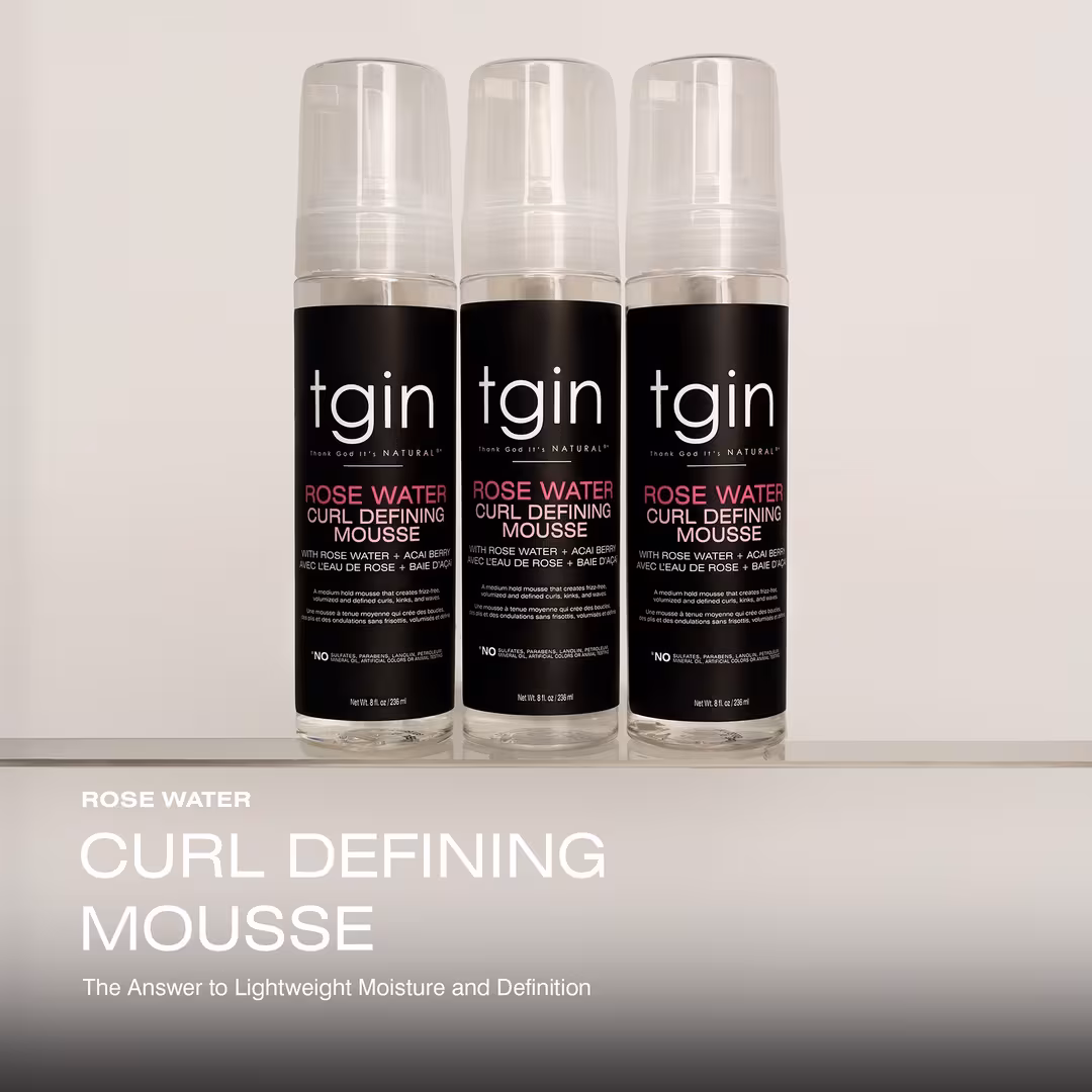 tgin  Rose Water Curl Defining Mousse