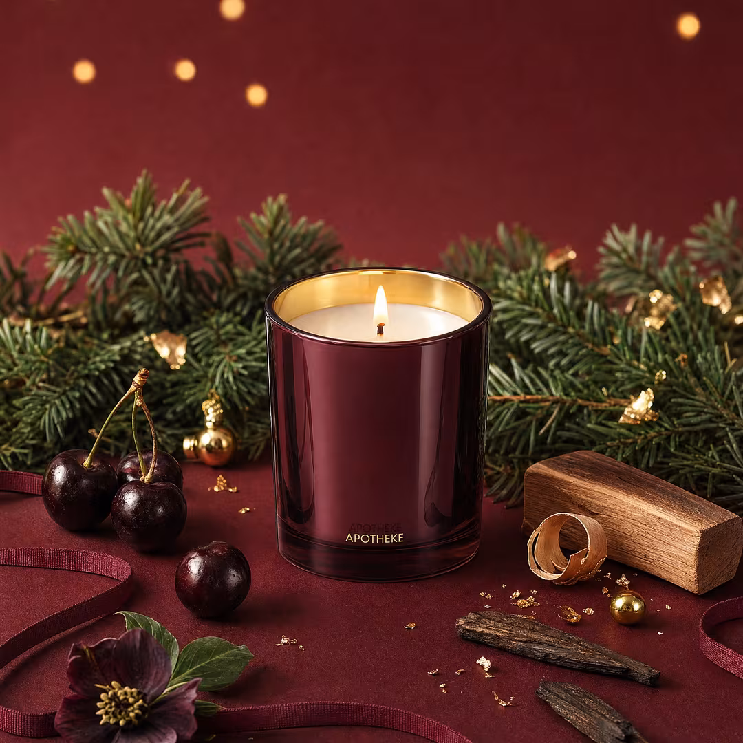 APOTHEKE  Bitter Cherry Scented Candle