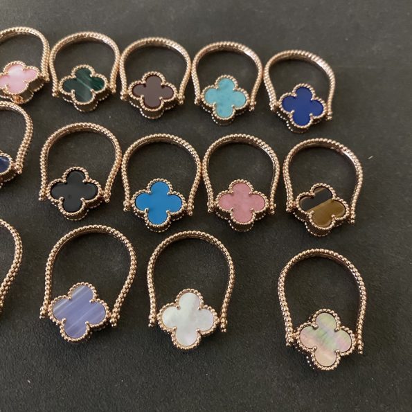 Van Cleef Clover Ring Dupe, Available in a variety of colors