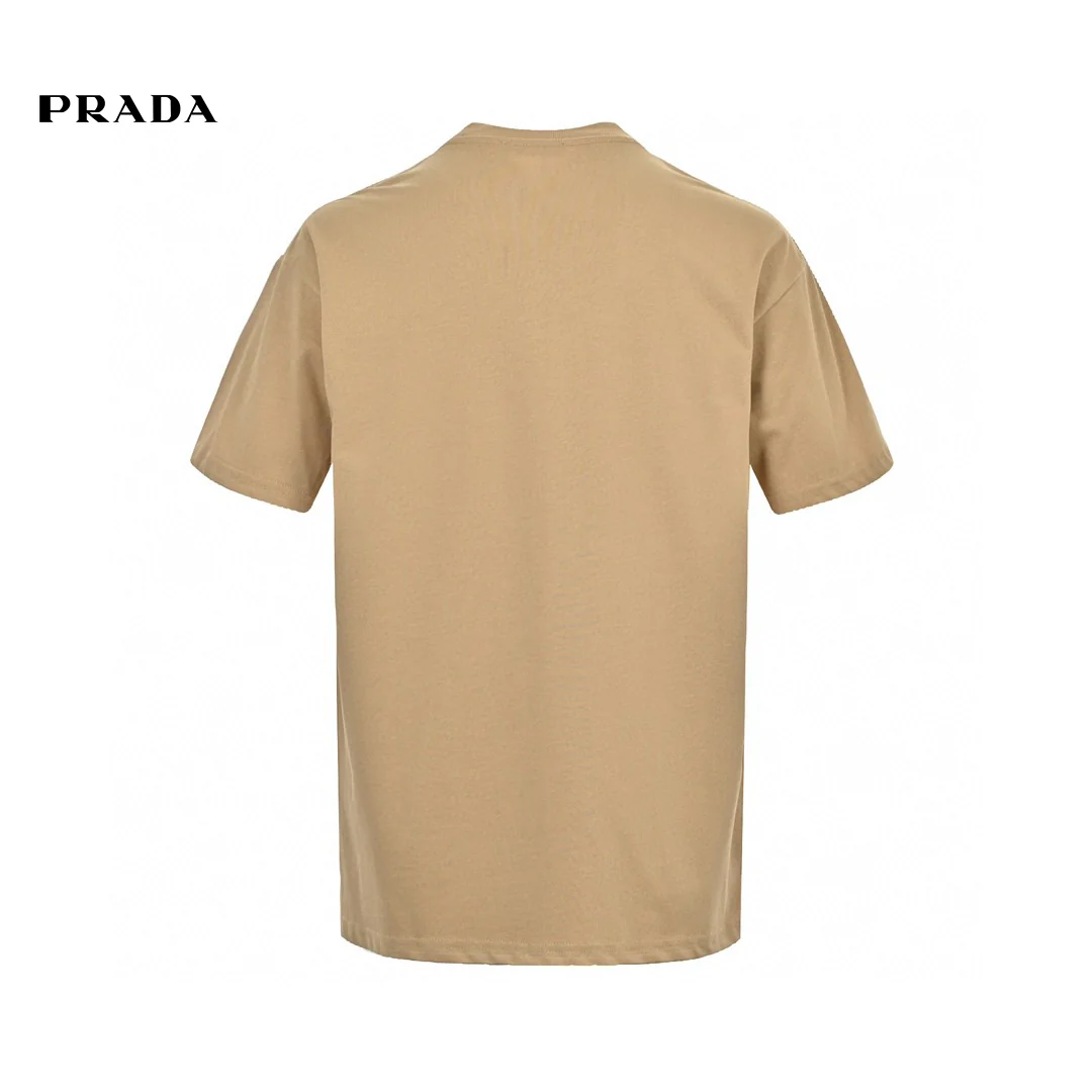 Prada Milano Beige Logo T-Shirt