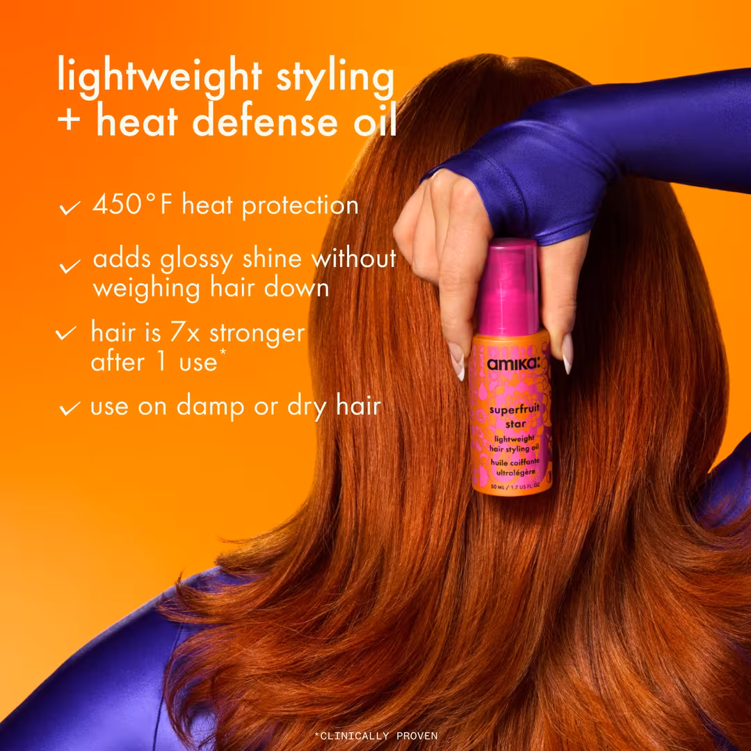 amika  Superfruit Star Lightweight Hair Styling Oil