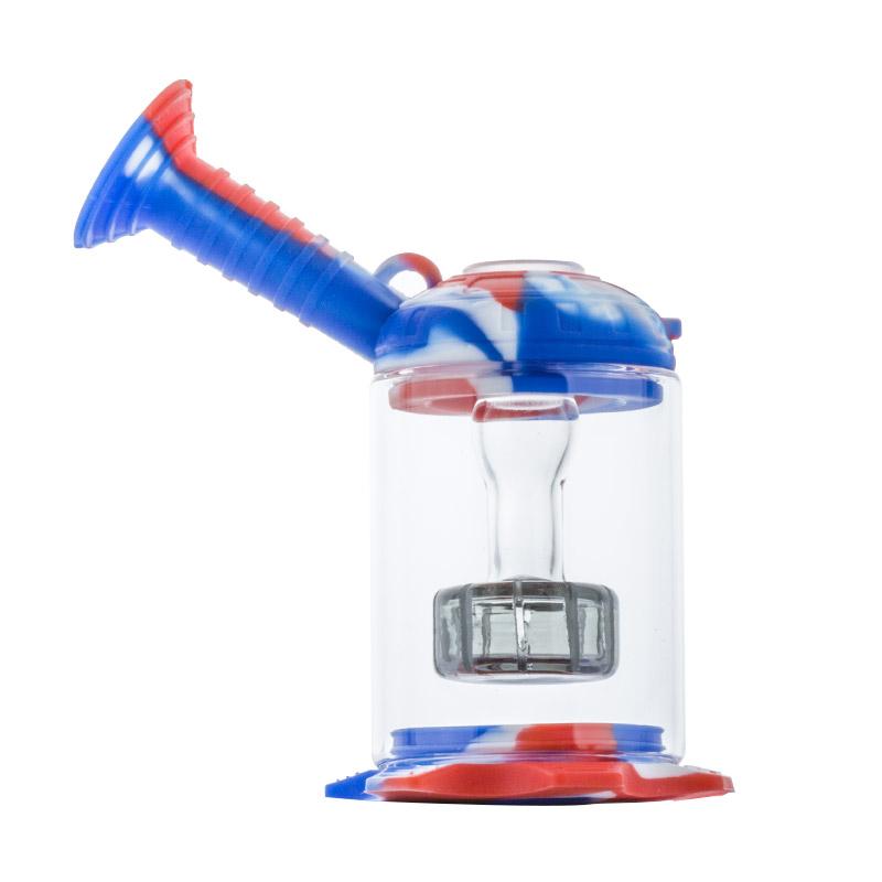 5 Castle Silicone Showerhead Perc Dab Rig (Random Color)