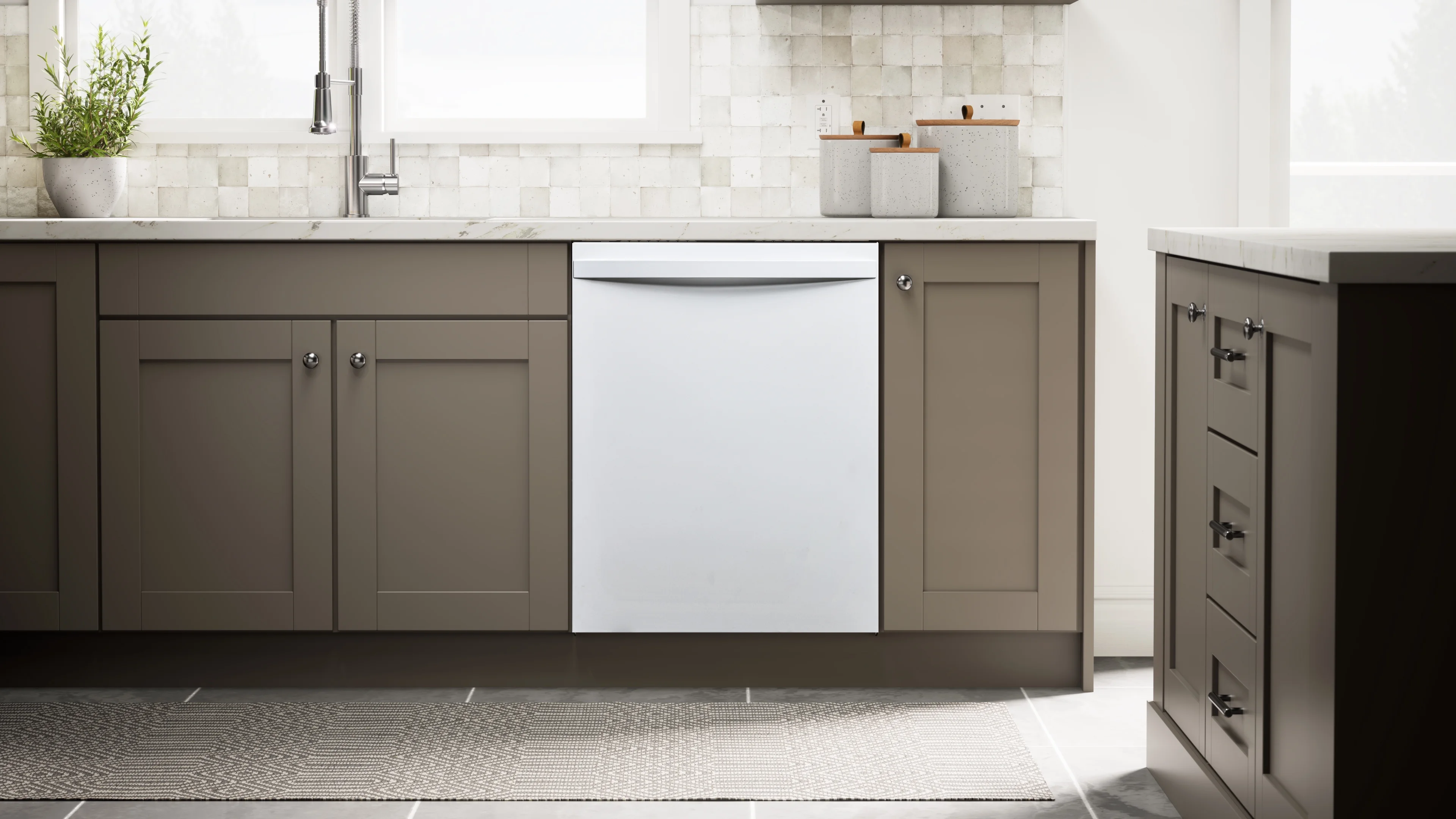 Kenmore 02214622 Built-in 24-inch Stainless Steel Tub Dishwasher, White, 34