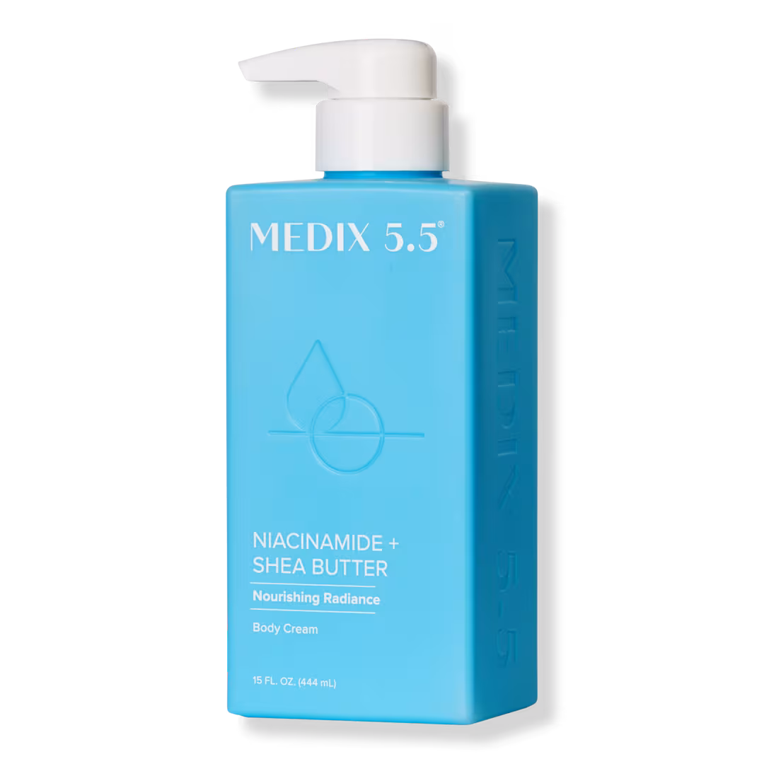 Medix 5.5  Niacinamide Body Lotion Brightening Body Cream Moisturizer, Fragrance Free, 15 Fl Oz