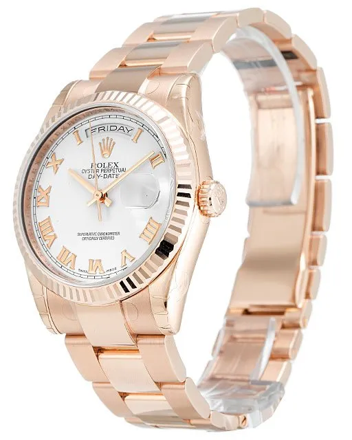 Rolex Day-Date White Dial 118235