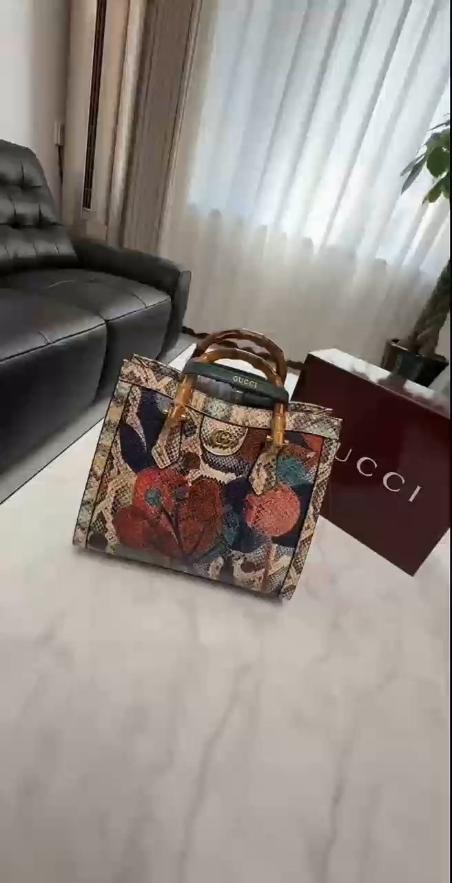 Gucci Diana Crystals Tote Bag