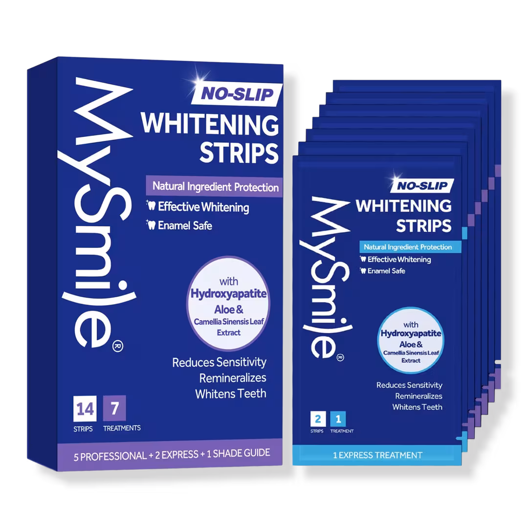 MySmile  Non-Slip Teeth Whitening Strips with Natural Ingredients