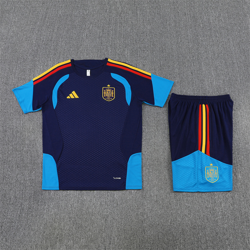 2026 Spain Adult/Kids Training clothes short sleeves shorts