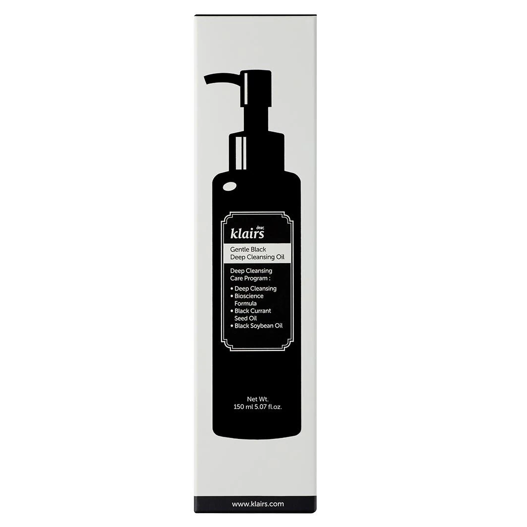 KLAIRS GENTLE BLACK DEEP CLEANSING OIL