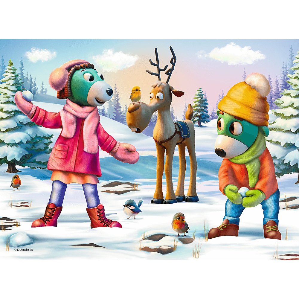 Puzzle Trefliki Ratują Święta 30 El. Świąteczny Czas Trefilków