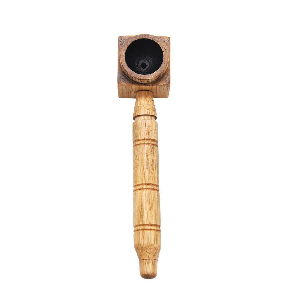 Square Smoking Wooden Pipe