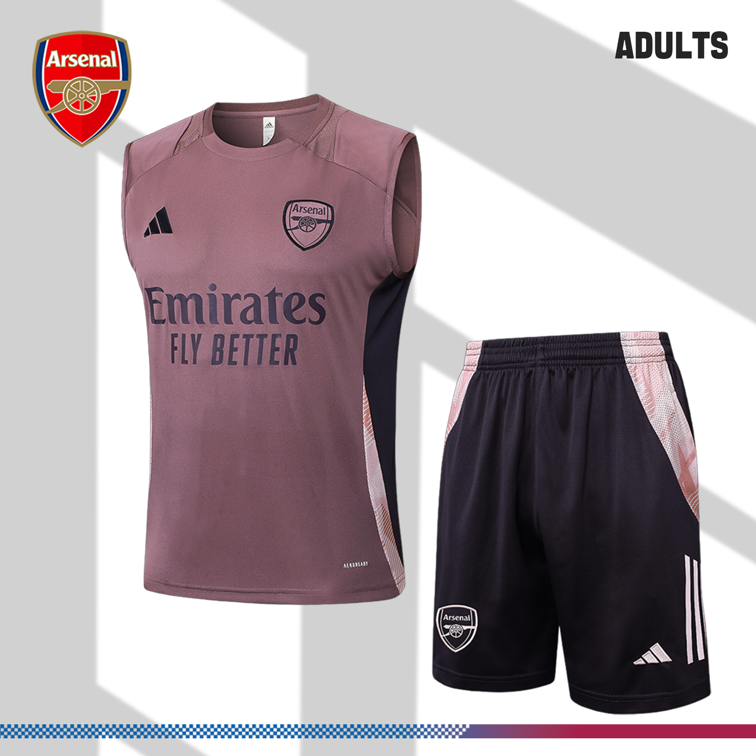2024/2025 Arsenal Dark Purple Adult Vest Training Wear (Adult Kit)
