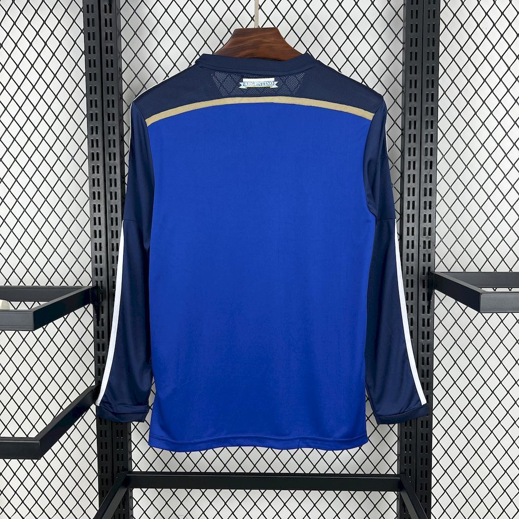 Argentina 2014 Away Long Sleeves Retro Jersey