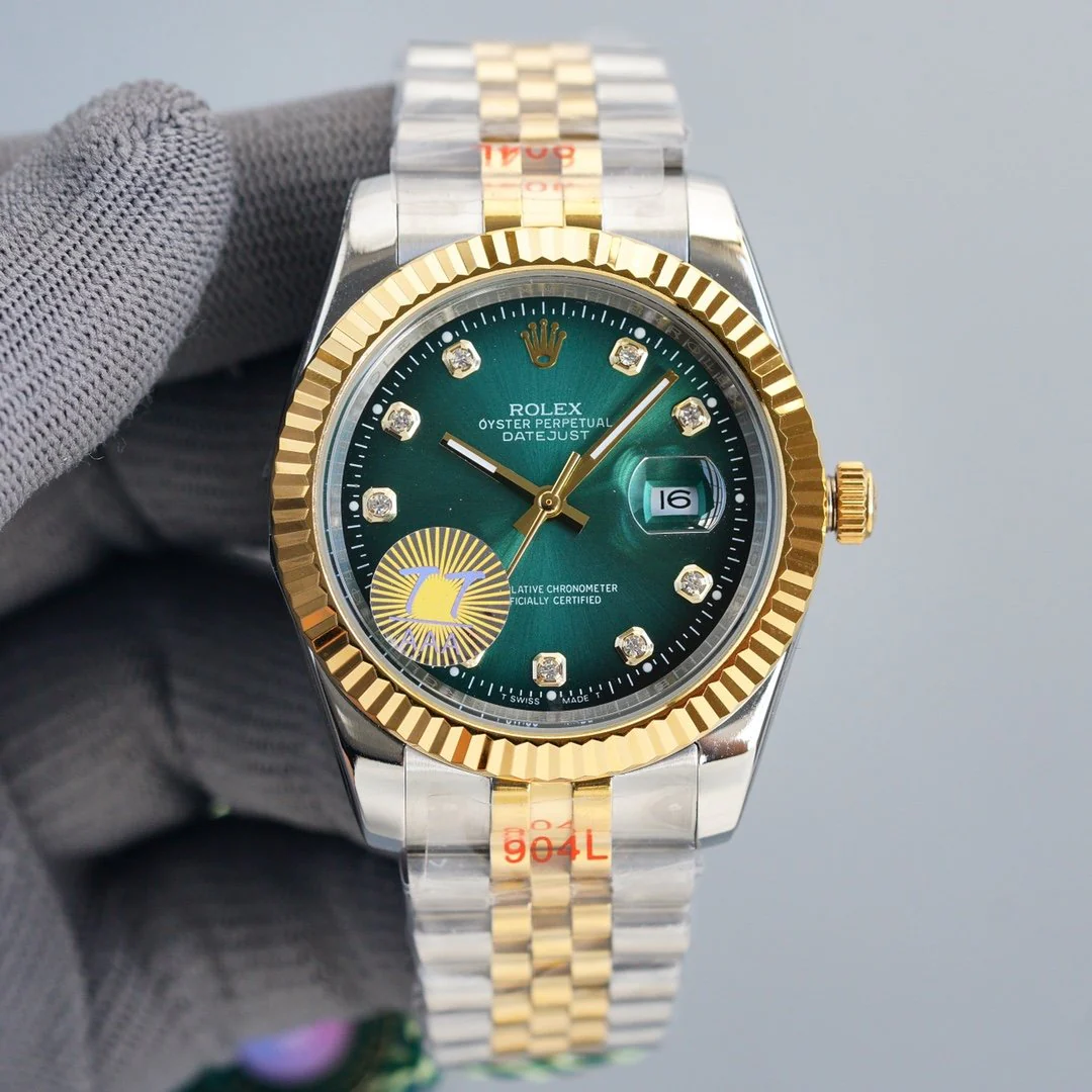 Rolex Watch DATEJUST 41MM TWO-TONE GREEN DIAL JUBILEE BRACELET Watch